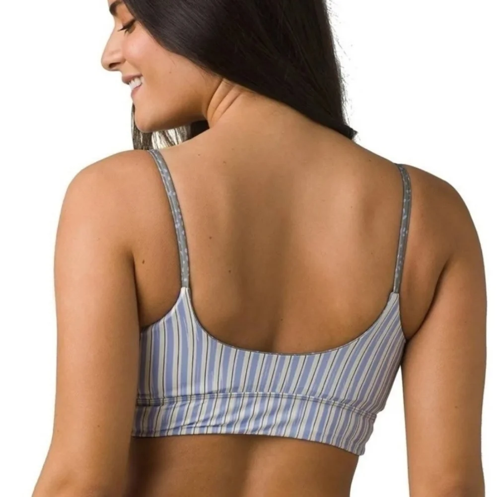NWT Prana Willow Falls Reversible Bikini Top Army Spots Swim UPF 50+ - Picture 3 of 8